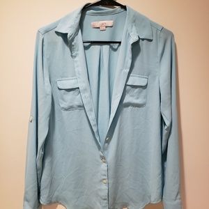 Turquoise LOFT blouse
